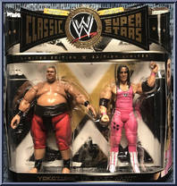 Yokozuna vs. Bret "Hit Man" Hart from WWE Classic Superstars - 2-Packs - Series 10 manufactured by Jakks Pacific [Front]