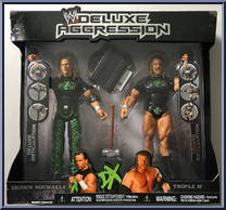 Shawn Michaels / Triple H from WWE Deluxe Aggression - 2-Packs manufactured by Jakks Pacific [Front]