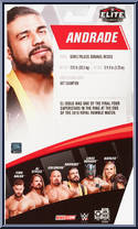 Andrade from WWE Elite Collection - Series  74 manufactured by Mattel [Back]