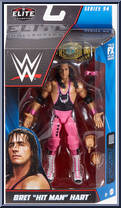 Bret "Hit Man" Hart (Black Shirt) from WWE Elite Collection - Series  94 manufactured by Mattel [Front]