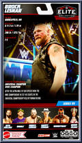Brock Lesnar (Gray Overalls) from WWE Elite Collection - Series  99 manufactured by Mattel [Back]