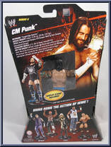 CM Punk from WWE Elite Collection - Series   6 manufactured by Mattel [Back]