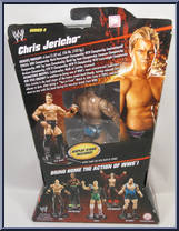 Chris Jericho (Blue Gear) from WWE Elite Collection - Series   4 manufactured by Mattel [Back]