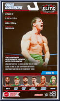 Eddie Guerrero (Black Pants) (Chase) from WWE Elite Collection - Series  95 manufactured by Mattel [Back]
