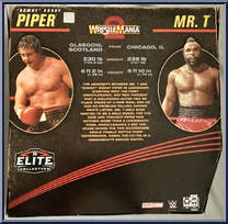 Mr. T / Rowdy Roddy Piper from WWE Elite Collection - 2-Packs manufactured by Mattel [Back]