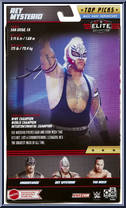 Rey Mysterio (Pink Pants) from WWE Elite Collection - Top Picks - 2023 manufactured by Mattel [Back]
