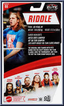 Riddle from WWE Elite Collection - Series  88 manufactured by Mattel [Back]
