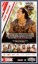 Rock from WWE Elite Collection - Greatest Hits - 2024 manufactured by Mattel [Back]