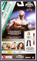 Rock from WWE Elite Collection - Wrestlemania - 2024 manufactured by Mattel [Back]