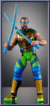 Seth "Freakin" Rollins / Leonardo from WWE Elite Collection - Teenage Mutant Ninja Turtles manufactured by Mattel [Loose]