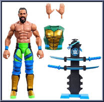 Seth "Freakin" Rollins / Leonardo from WWE Elite Collection - Teenage Mutant Ninja Turtles manufactured by Mattel [Loose]
