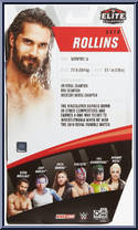 Seth Rollins from WWE Elite Collection - Series  75 manufactured by Mattel [Back]