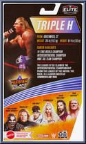 Triple H (Blue Pants) from WWE Elite Collection - Series  86 manufactured by Mattel [Back]