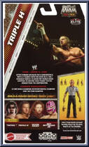 Triple H from WWE Elite Collection - Monday Night War - Series 2 manufactured by Mattel [Back]