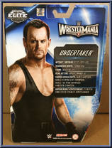 Undertaker from WWE Elite Collection - Wrestlemania 32 manufactured by Mattel [Back]