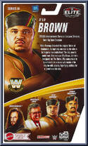 D'Lo Brown (Chase) from WWE Elite Collection - Legends - Series 19 manufactured by Mattel [Back]
