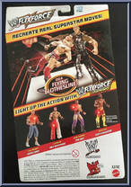 Rock (Hook Throwin') from WWE Flex Force - Yellow Card manufactured by Mattel [Back]