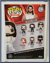 Seth Rollins (White) from WWE - Pop! Vinyl Figures manufactured by Funko [Back]