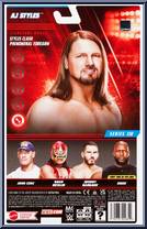 AJ Styles from WWE - Series 130 manufactured by Mattel [Back]