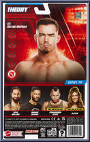 Austin Theory from WWE - Series 137 manufactured by Mattel [Back]