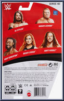 Brock Lesnar from WWE - Series 103 manufactured by Mattel [Back]