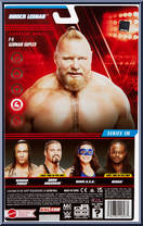 Brock Lesnar from WWE - Series 135 manufactured by Mattel [Back]