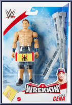John Cena (Ladder) (Blue Arm Bands) from WWE - Wrekkin' manufactured by Mattel [Front]