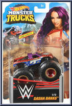 Sasha Banks from WWE - Monster Trucks manufactured by Mattel [Front]