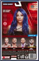 Sasha Banks from WWE - Series 128 manufactured by Mattel [Back]