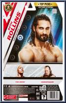 Seth Rollins from WWE - Top Picks - 2024 manufactured by Mattel [Back]