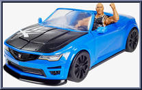 Slam-Mobile (with Rock) from WWE - Wrekkin' manufactured by Mattel [Loose]