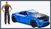 Slam-Mobile (with Rock) from WWE - Wrekkin' manufactured by Mattel [Loose]