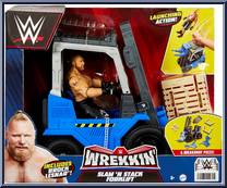 Slam 'N Stack Forklist (with Brock Lesnar) from WWE - Wrekkin' manufactured by Mattel [Front]