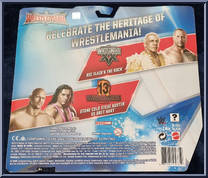 Stone Cold Steve Austin vs Bret Hart from WWE - Wrestlemania 32 manufactured by Mattel [Back]