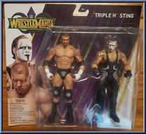 Triple H / Sting from WWE - Wrestlemania 34 manufactured by Mattel [Front]