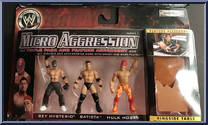 Rey Mysterio / Batista & Hulk Hogan from WWE Micro Aggression - Series  2 manufactured by Jakks Pacific [Front]