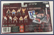CM Punk / Elijah Burke / Domino from WWE Micro Aggression - Series 10 manufactured by Jakks Pacific [Back]