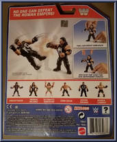 Roman Reigns from WWE Retro Series - Series  1 manufactured by Mattel [Back]