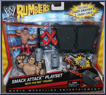 Smack Attack Playset (with Miz) from WWE Rumblers - Playsets manufactured by Mattel [Front]