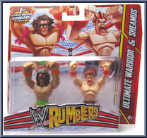 Ultimate Warrior / Sheamus from WWE Rumblers - 2-Packs manufactured by Mattel [Front]