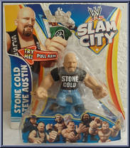 Stone Cold Steve Austin from WWE Slam City - Basic Series manufactured by Mattel [Front]