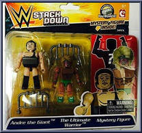 Andre the Giant / Ultimate Warrior / Mystery Figure from WWE Stack Down - Basic Series manufactured by Bridge Direct [Front]