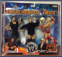 Undertaker / John Bradshaw Layfield / Heidenreich from WWE Treacherous Trios - Series  1 manufactured by Jakks Pacific [Front]