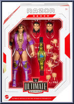Razor Ramon (Purple Vest) from WWE Ultimate Edition - Series 16 manufactured by Mattel [Front]