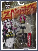 Sasha Banks from WWE Zombies - Series  2 manufactured by Mattel [Front]