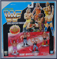 Beefcake / Bushwhackers / Valentine from WWF - Mini Wrestler manufactured by Hasbro [Front]