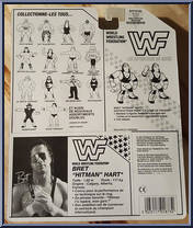 Bret Hart (Black Shirt) from WWF - Series  4 manufactured by Hasbro [Back]