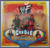 Undertaker vs. Kane from WWF - Grudge Match - Series 1 manufactured by Jakks Pacific [Front]