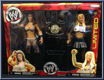 WWE Diva Melina / WWE Diva Ashley (Limited) from WWF - Exclusives manufactured by Jakks Pacific [Front]