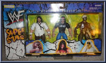 X-Pac / Mankind / Goldust from WWF - Breakdown In Your House manufactured by Jakks Pacific [Front]